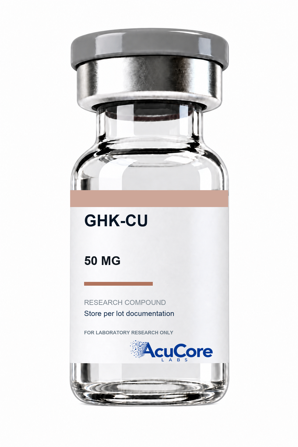 AcuCore Labs GHK-Cu 50 MG research product vial