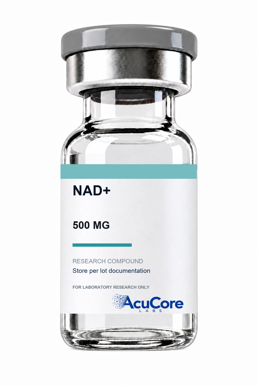 AcuCore Labs NAD+ 500 MG research product vial