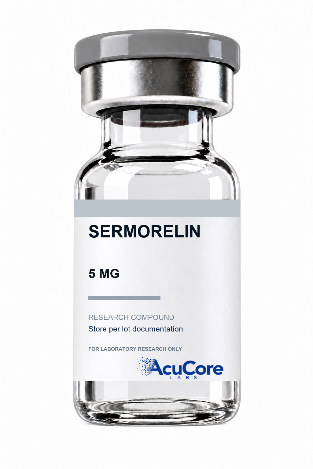 AcuCore Labs Sermorelin 5 MG research product vial